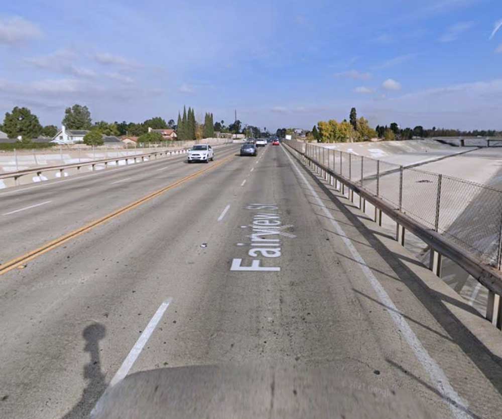 Fairview Road Bridge in California Before Replacement (City of Santa Ana 2025)