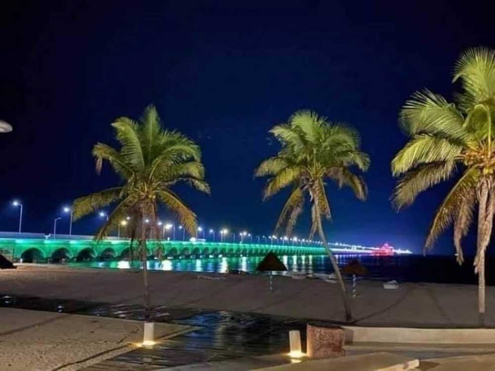 The Night View of Progreso Pier (Yucatan Times 2021)