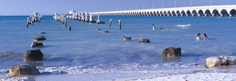 The Adjacent Pier Built with Carbon Steel in Comparison with Progreso Pier