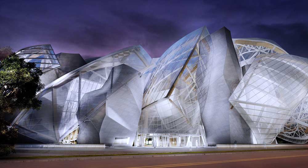Glass Sail Structure of the Foundation Louis Vuitton (Image Courtesy of L’Observatoire InternationalArchi & Arch2O)