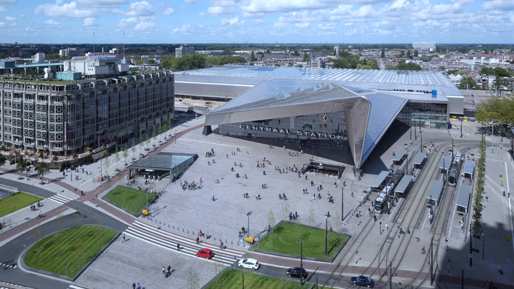 Rotterdam Central Station, the Iconic Public Transport Hub Situated in Rotterdam, Netherlands (Photo Courtesy of Mathilde Simon & Rotterdam Centrum 2026)